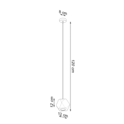 Lampa wisząca WOODY naturalne drewno SOLLUX SL.1011