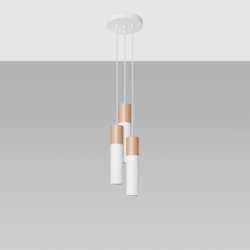 Lampa wisząca PABLO 3P biała SOLLUX SL.1013