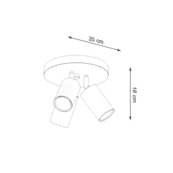 Plafon RING 3P czarny SOLLUX SL.1016