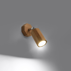 Kinkiet ZEKE dąb SOLLUX SL.1028