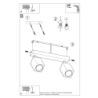 Plafon KEKE 2 dąb SOLLUX SL.1036