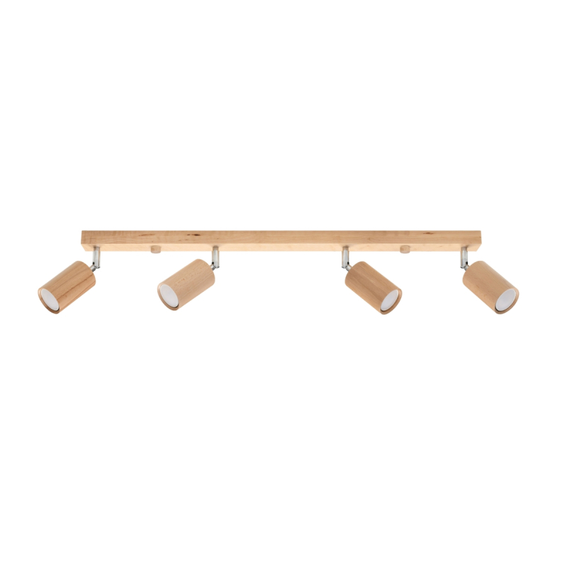 Plafon BERG 4 naturalne drewno SOLLUX SL.1042