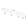 Plafon BERG 4 naturalne drewno SOLLUX SL.1042
