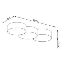 Plafon CIRCLE 3A biały SOLLUX SL.1051