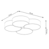 Plafon CIRCLE 4 biały SOLLUX SL.1053