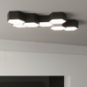 Plafon SUNDE 15 czarny SOLLUX SL.1061