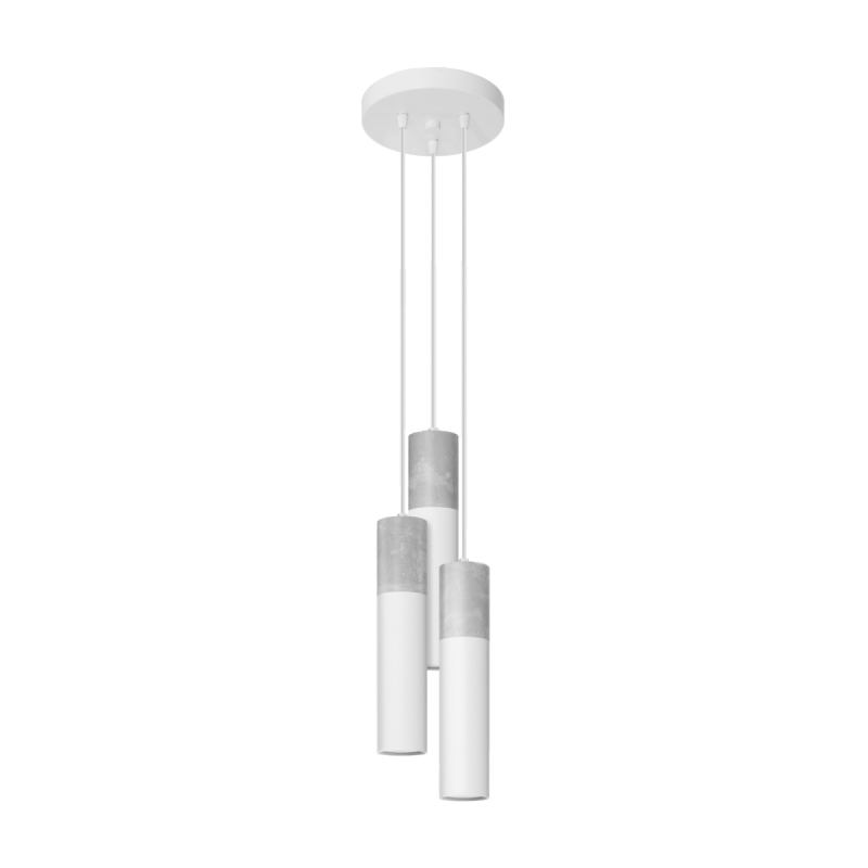 Lampa wisząca BORGIO 3P biały SOLLUX SL.1080
