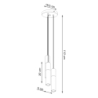 Lampa wisząca BORGIO 3P czarny SOLLUX SL.1081