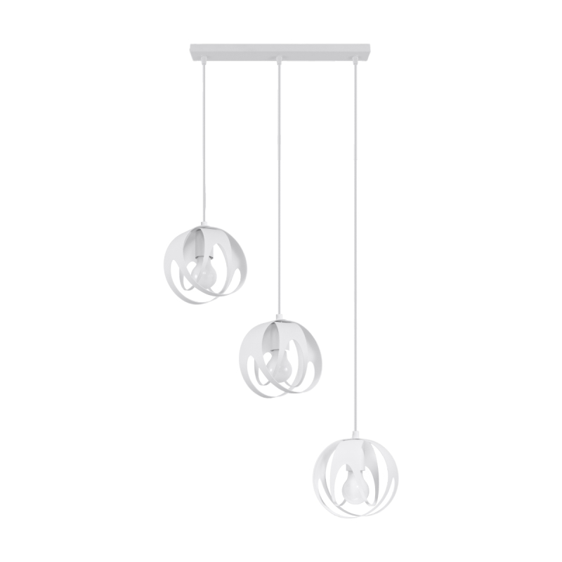 Lampa wisząca TULOS 3L biała SOLLUX SL.1085