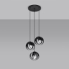 Lampa wisząca TULOS 3P czarna SOLLUX SL.1088