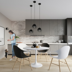 Lampa wisząca TULOS 3P czarna SOLLUX SL.1088