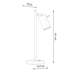 Lampa biurkowa RING czarna SOLLUX SL.1091