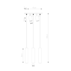 Lampa wisząca RING 3 biały SOLLUX SL.1098