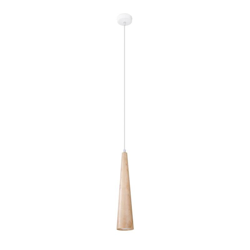 Lampa wisząca SULA 1 naturalne drewno SOLLUX SL.1100
