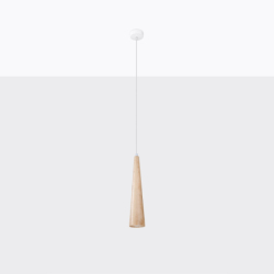 Lampa wisząca SULA 1 naturalne drewno SOLLUX SL.1100