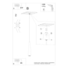 Lampa wisząca SULA 1 naturalne drewno SOLLUX SL.1100