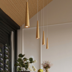 Lampa wisząca SULA 3P naturalne drewno SOLLUX SL.1101