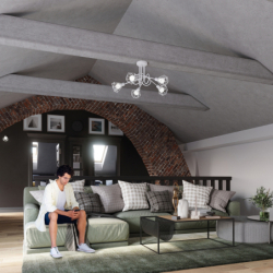 Plafon ARTEMIS 3 biały SOLLUX SL.1104