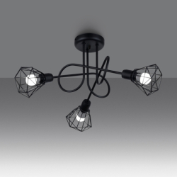 Żyrandol ARTEMIS 3S czarny SOLLUX SL.1109
