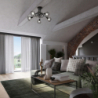 Żyrandol ARTEMIS 3S czarny SOLLUX SL.1109