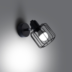 Kinkiet BELUCI 1 czarny SOLLUX SL.1114