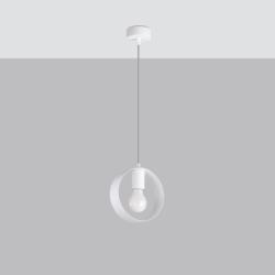 Lampa wisząca TITRAN 1 biała SOLLUX SL.1137
