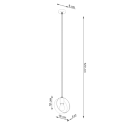 Lampa wisząca TITRAN 1 biała SOLLUX SL.1137