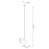 Lampa wisząca TITRAN 1 biała SOLLUX SL.1137