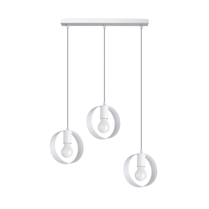 Lampa wisząca TITRAN 3 biała SOLLUX SL.1138