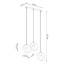 Lampa wisząca TITRAN 3 biała SOLLUX SL.1138