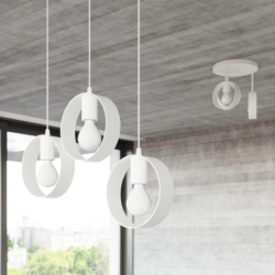 Lampa wisząca TITRAN 3 biała SOLLUX SL.1138