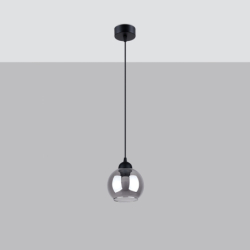 Lampa wisząca ALINO 1 czarna SOLLUX SL.1141