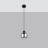 Lampa wisząca ALINO 1 czarna SOLLUX SL.1141