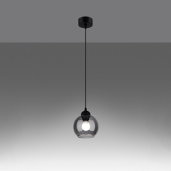 Lampa wisząca ALINO 1 czarna SOLLUX SL.1141
