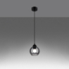 Lampa wisząca ALINO 1 czarna SOLLUX SL.1141