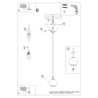 Lampa wisząca ALINO 1 czarna SOLLUX SL.1141