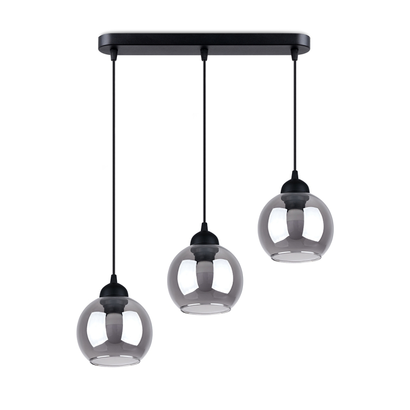 Lampa wisząca ALINO 3 czarna SOLLUX SL.1142