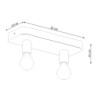 Plafon TAVO 2 SOLLUX SL.1157