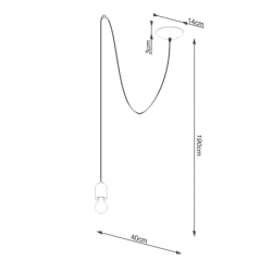 Lampa wisząca NESO 1 LONG SOLLUX SL.1159