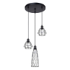 Lampa wisząca SUBA 3P czarna SOLLUX SL.1166