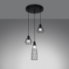 Lampa wisząca SUBA 3P czarna SOLLUX SL.1166