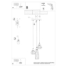 Lampa wisząca SUBA 3P czarna SOLLUX SL.1166
