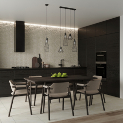 Lampa wisząca SUBA 3P czarna SOLLUX SL.1166