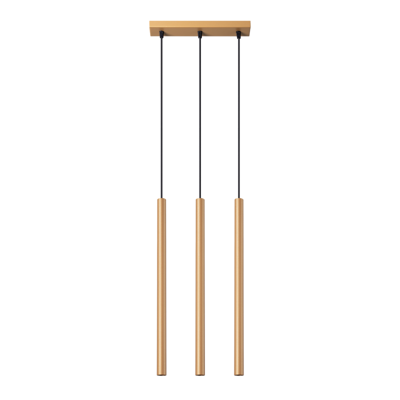 Lampa wisząca PASTELO 3L złota SOLLUX SL.1171