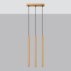 Lampa wisząca PASTELO 3L złota SOLLUX SL.1171