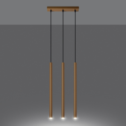 Lampa wisząca PASTELO 3L złota SOLLUX SL.1171