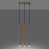 Lampa wisząca PASTELO 3L złota SOLLUX SL.1171