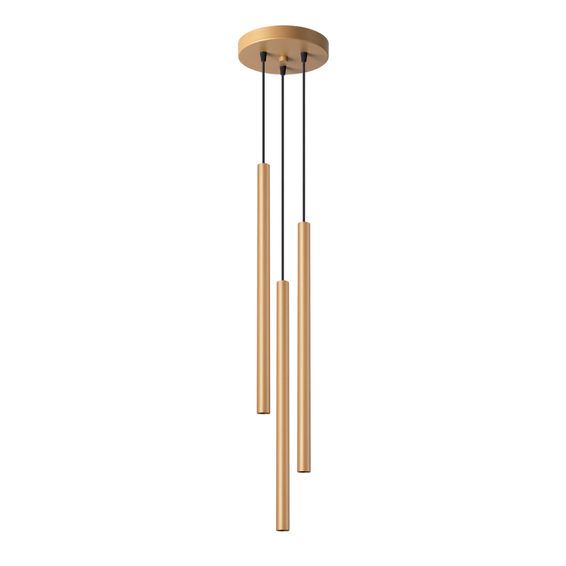 Lampa wisząca PASTELO 3P złota SOLLUX SL.1172
