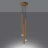 Lampa wisząca PASTELO 3P złota SOLLUX SL.1172