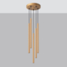 Lampa wisząca PASTELO 5P złota SOLLUX SL.1174